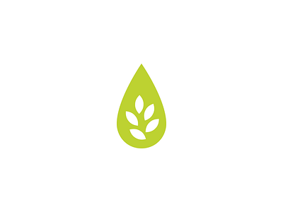 Oil + Leaves branding garden leaves logo logo design logo mark oil