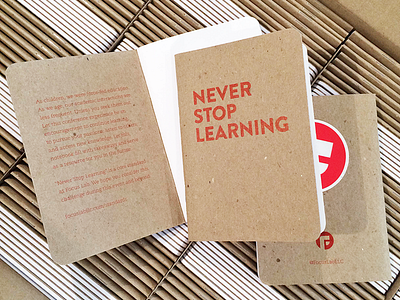 Never Stop Learning books branding focus lab learning print