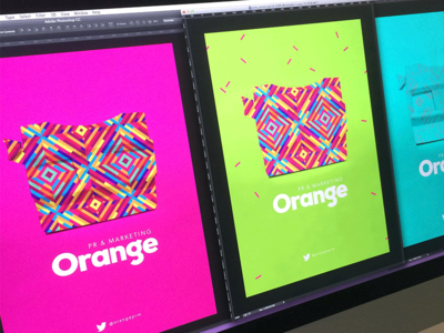 Orange Branding bold branding clean focus lab identity loud marketing nyc