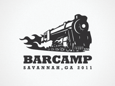 Barcamp Logo branding design identity logo logo design logotype train type