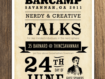 Barcamp Poster barcamp branding poster design typography