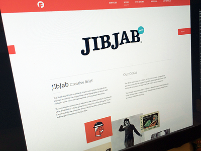 Jibjab Refresh branding focus lab portfolio projects web design