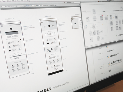 Assembly Foundation assembly branding collaboration diversity focus lab identity logotype morse code user flow wire frames