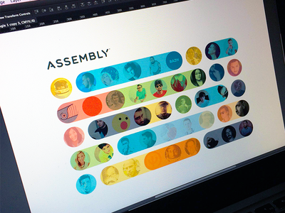 Assembly assembly branding come together diversity focus lab identity morse code symbols