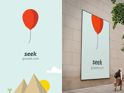 Tossed branding direction balloon branding clean explore focus lab fresh happy identity logo search simple travel