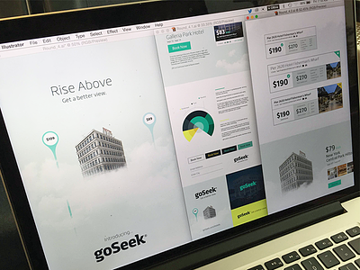goSeek Branding - Rise Above above branding color wheel deals explore focus lab fresh identity rise shop simple travel