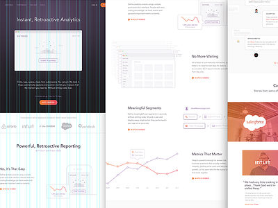 Heap Analytics analytics data focus lab graphs heap illustration marketing website stats web design