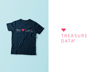 Treasure Data Rebrand branding clean data diamond focus lab heart identity logo design nerd love rebrand simple treasure