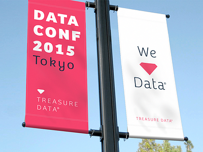 Treasure Data Branding banners branding clean data design diamond focus lab identity logo love treasure data treaure