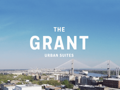 The Grant brand development branding hotel identity identity design logo design savannah suite vacation