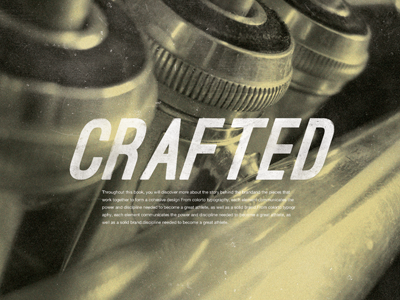 Crafted style guide texture type typography