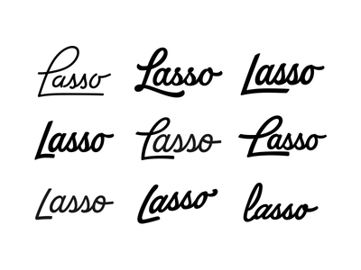 Lasso Logotype brand identity branding brush type hand lettering identity design lasso lettering logotype