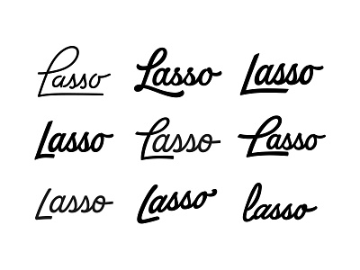 Lasso Logotype brand identity branding brush type hand lettering identity design lasso lettering logotype