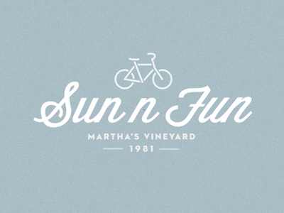 Sunnfun Again branding logo marthas vineyard rental sun n fun