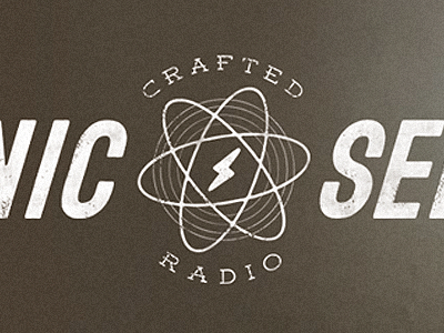 Radio Mark branding design identity logo logotype retro typography vintage