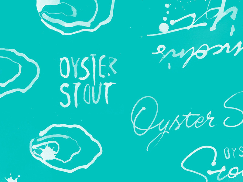 Inked lettering