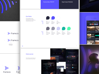 Frame Style Guide brand design brand identity design branding collaboration f focus lab frame identity design logo logo design video collaboration