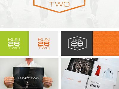 Run26two Spread badge branding design icon identity logo mark portfolio running