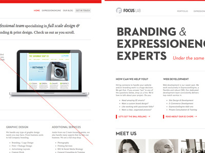 Old Vs New blog branding expressionengine focus lab web design