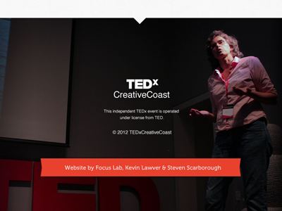 Tedx Credits conference creativecoast minimal savannah tedx