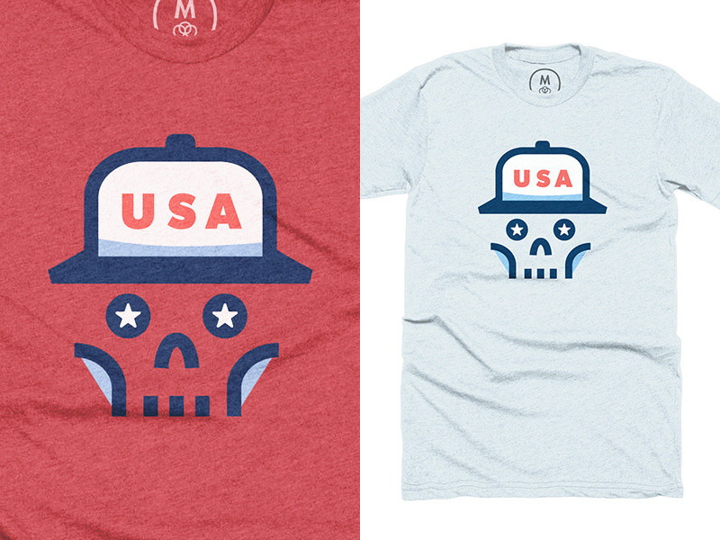 Team USA 🇺🇸 freedom merica america united states skeleton stars flat brim skull july usa