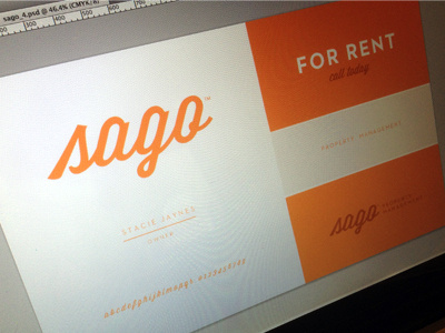 Sago Board branding clean design logo logotype mark orange sago simple typeface