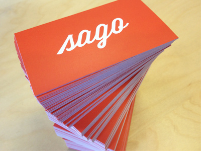 Sago Cards branding clean design logo logo design marks orange sago simple white