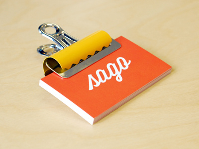 Business Card Holder branding clean design focus lab logo logo design marks orange sago simple white