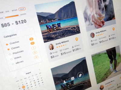 Listings grid view