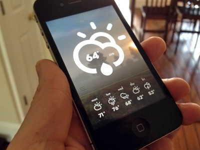 Weather app app design clean cloud design focus lab icons interface ios iphone mobile simple ui ui design weather