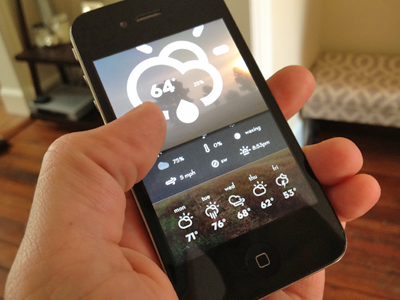 Slide up app app design design icons interface ios iphone mobile ui ui design weather