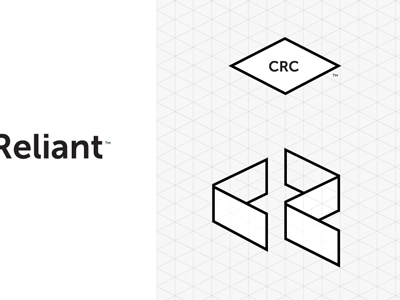 Cyber Reliant branding clean design focus lab geometric logo minimal pattern