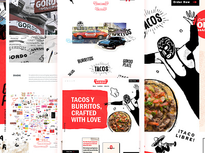 Gordo Case Study banner brand identity brand identity design burritos case study focus lab gordon identity identity branding identity design illustration illustrations logo logo design lunch tacos taqueria typography web design wrestler