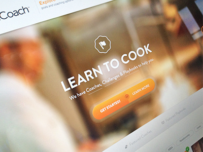 Learn to Cook coaches design filters focus lab interface listings navigation ui design web design