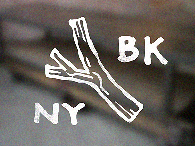 Brooklyn branding brooklyn design focus lab furniture log logo logo design modern vintage wood