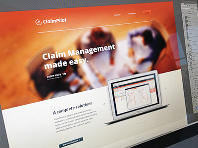 Claimpilot Website design focus lab huge image web design