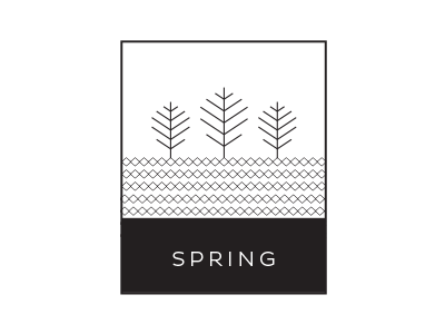 Spring Collection branding clean design focus lab logo simple skelton spring