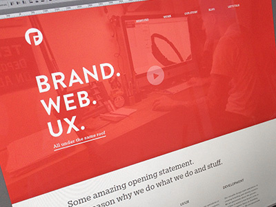 Focus Lab v3 design branding focus lab new clean red