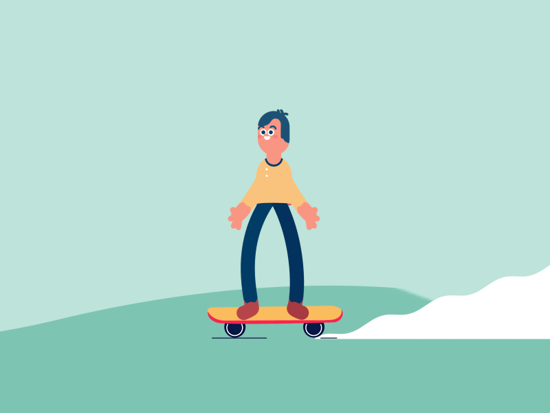 Skating after effect animation excercise gif skating