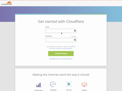 New Cloudflare Onboarding onboarding