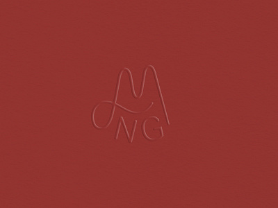 MNG Monogram brand indentity branding design embossed graphic design logo logo design logo type monogram typography visual identity