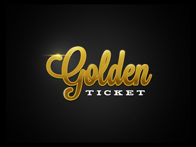 The Golden Ticket gold script ticket type