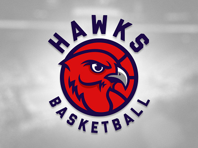 Red Hawk basketball hawks