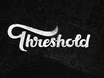 Threshold hand lettering logo