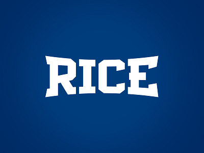 Rice Wordmark logo rice