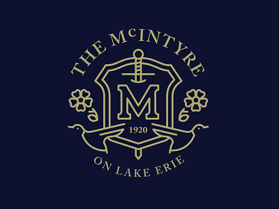 Unused McIntyre Concept badge illustration logo