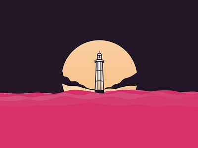 Lighthouse branding design graphic icon illustration logo logo design vector web website