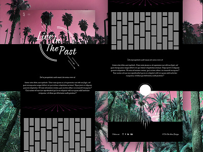 Live In The Past design graphic web