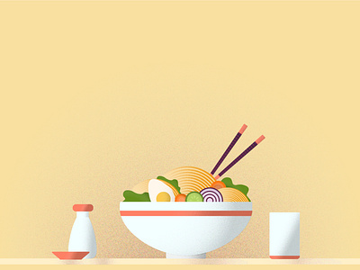 Ramen Bowl branding design graphic illustration illustrator logo logo design minimal vector web