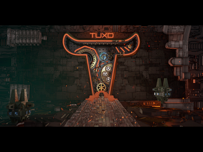 TUXD ae c4d gears steampunk